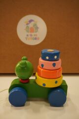 Ahşap Çekçekli Halka Dizme Oyunu